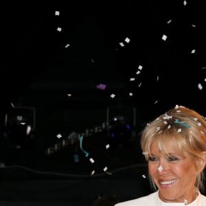 La première dame Brigitte Macron (Trogneux) visite le cirque Upsala à Saint-Pétersbourg, Russie, le 25 mai 2018. © Dominique Jacovides/Bestimage