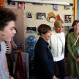 La première dame Brigitte Macron (Trogneux) visite avec Pierre-Olivier Costa, directeur de cabinet, le cirque Upsala à Saint-Pétersbourg, Russie, le 25 mai 2018. © Dominique Jacovides/Bestimage