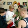 La première dame Brigitte Macron (Trogneux) visite le cirque Upsala à Saint-Pétersbourg, Russie, le 25 mai 2018. © Dominique Jacovides/Bestimage