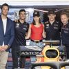 Bella Hadid, invitée par l'écurie Aston Martin-Red Bull, assiste au Grand Prix de Formule 1 de Monaco. Le 27 mai 2018.