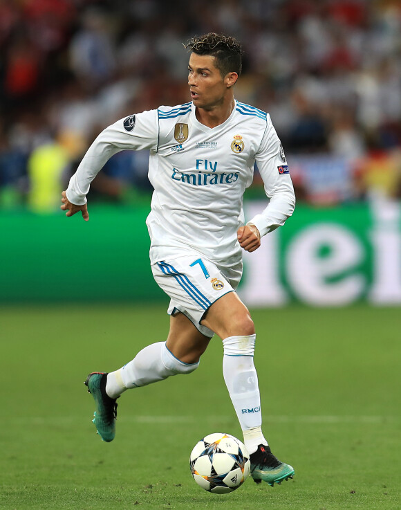 Cristiano Ronaldo lors du match Real Madrid - Liverpool FC en finale de la Champions League. Kiev, le 26 mai 2018.