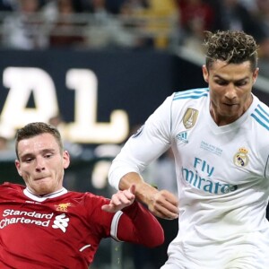 Cristiano Ronaldo lors du match Real Madrid - Liverpool FC en finale de la Champions League. Kiev, le 26 mai 2018.