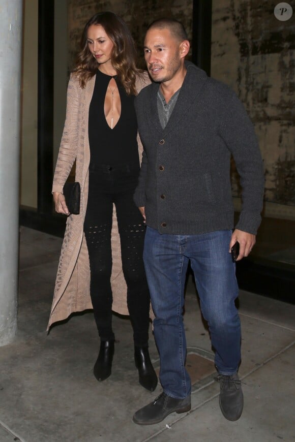 Stacy Keibler et son mari Jared Pobre à West Hollywood, Los Angeles, le 22 novembre 2016.