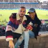Christina Milian avec M. Pokora lors du match LA Galaxy-San José, à Los Angeles, le 25 mai 2018.