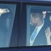 Le prince Harry, duc de Sussex, et Meghan Markle, duchesse de Sussex, arrivent à Buckingham Palace le 23 mai 2018 pour une garden party en l'honneur des patronages et associations soutenues par le prince Charles dans le cadre des célébrations de son 70e anniversaire le 14 novembre 2018.