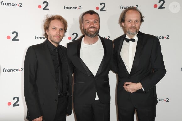 Florian Zeller, Ladislas Chollat et Jean-Marc Dumontet - 30ème cérémonie des Molières 2018 à la salle Pleyel à Paris, France, le 29 mai 2018. © Coadic Guirec/Bestimage
