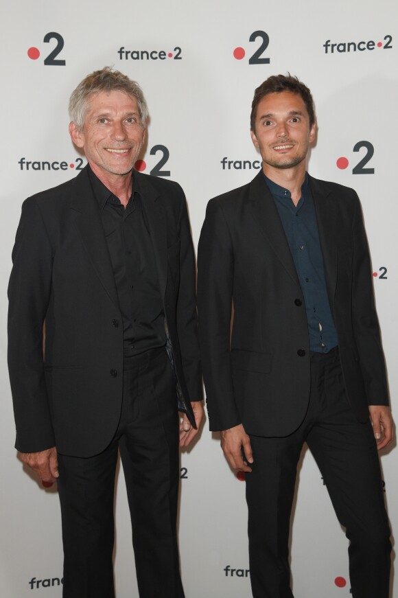 Jacques Gamblin et Bastien Lefèvre - 30ème cérémonie des Molières 2018 à la salle Pleyel à Paris, France, le 29 mai 2018. © Coadic Guirec/Bestimage