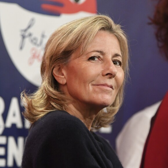 Claire Chazal participe à une rencontre organisée par le mouvement "Fraternité Générale !" à la Fnac Saint-Lazare à Paris, le 2 novembre 2016. © Pierre Perusseau/Bestimage