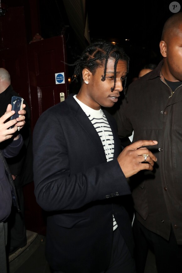 A$AP Rocky assiste à la soirée Dior Backstage au Loulou's à Londres, le 29 mai 2018.