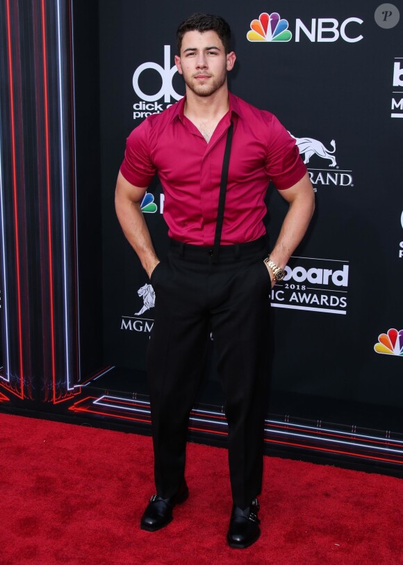 Nick Jonas au Billboard Music Awards 2018 au MGM Grand Garden Arena à Las Vegas, le 20 mai 2018.