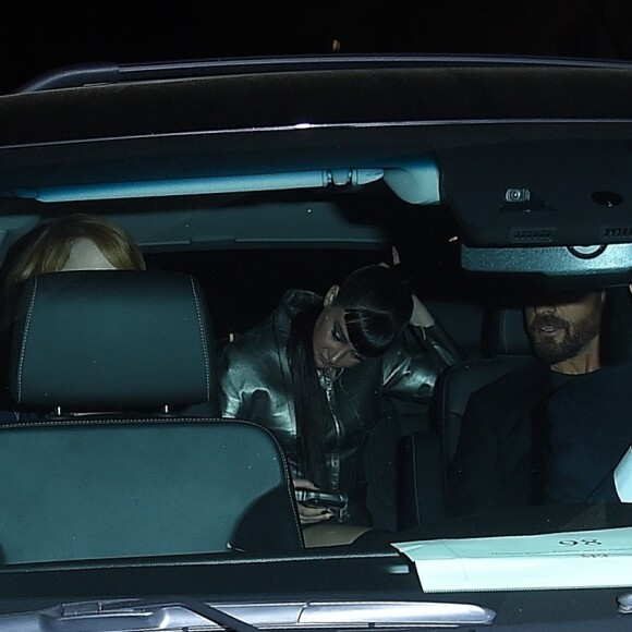 Emma Stone et Justin Theroux partent ensemble dans la même voiture après l'after party de la soirée Met Gala (Met Ball, Costume Institute Benefit) à New York le 7 mai 2018.
