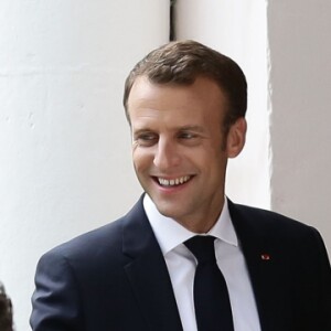 Le Président de la République Emmanuel Macron et la première dame Brigitte Macron visitent le château de Ferney-Voltaire, à l'occasion de son inauguration, après deux ans de rénovation. Le 31 mai 2018. © Stéphane Lemouton / Bestimage