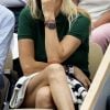 Estelle Lefébure dans les tribunes des internationaux de Roland Garros - jour 5 - à Paris, France, le 31 mai 2018.