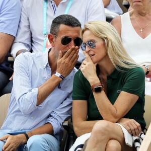 Estelle Lefébure dans les tribunes des internationaux de Roland Garros - jour 5 - à Paris, France, le 31 mai 2018.