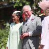 Doria Ragland, le prince Charles, prince de Galles et Camilla Parker Bowles, duchesse de Cornouailles - Les invités à la sortie de la chapelle St. George au château de Windsor, Royaume Uni, le 19 mai 2018.