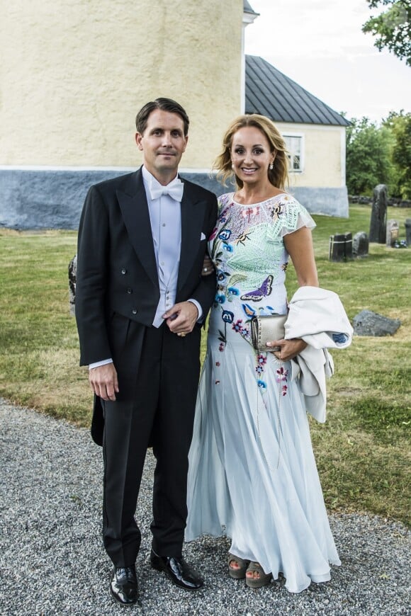 Katarina von Horn, Robert von Horn au mariage de Louise Gottlieb et Gustav Thott à Hölö au sud de Stockholm le 2 juin 2018.