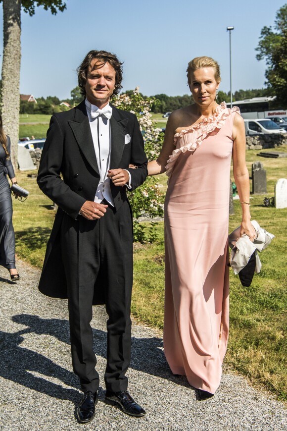 Jan Dinkelspiel, Ellen Dinkelspiel au mariage de Louise Gottlieb et Gustav Thott à Hölö au sud de Stockholm le 2 juin 2018.