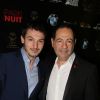 Exclusif - Jean-Luc Romero-Michel et son mari Christophe Michel - Célébrités lors du photocall du concert de Grégory Bakian au Palace à Paris, France, le 18 décembre 2017. © Philippe Baldini/Bestimage