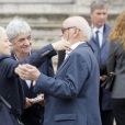 Catherine Costa, Anne Maitre (compagne de Paulette Coquatrix) et Jean-Michel Boris (neveu de Paulette Coquatrix) - Obsèques de Paulette Coquatrix au crématorium du Père-Lachaise à Paris. Le 5 juin 2018