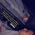 La starlette Julie Ricci et son chéri Pierre-Jean parents d'un petit Gianni, le 28 septembre 2018.