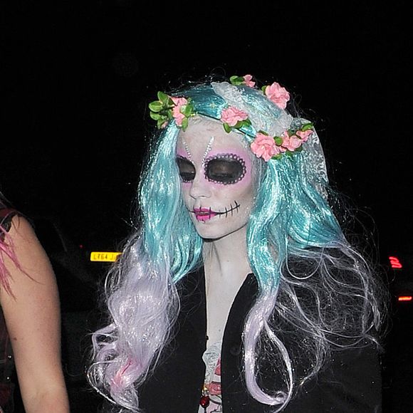 Lily Allen et son petit ami Dan Meridian - Arrivée des people à la soirée de Jonathan Ross pour Halloween à Londres, le 31 octobre 2016.