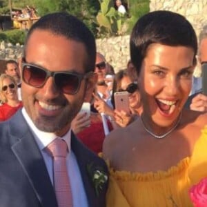 Mariage de Cristina Cordula et Frédéric Cassin au Lido del Faro. Capri, le 9 juin 2017.