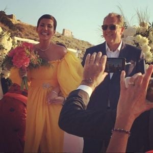 Mariage de Cristina Cordula et Frédéric Cassin au Lido del Faro. Capri, le 9 juin 2017.