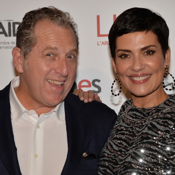 Cristina Cordula et son compagnon Frédéric Cassin lors de la 6ème édition du dîner de charité "Link" en soutien à l'association AIDES au Pavillon Cambon à Paris, le 12 décembre 2016. © Veeren/Bestimage