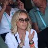 Cécile de Menibus dans les tribunes lors des internationaux de France de Roland Garros à Paris le 7 juin 2018. © Cyril Moreau / Bestimage
