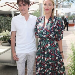 Alain-Fabien Delon et Kiera Chaplin au village des Internationaux de Tennis de Roland Garros à Paris le 7 juin 2018, jour 12. © Cyril Moreau / Bestimage