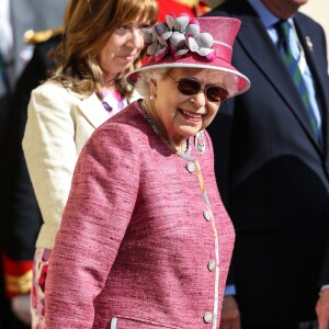 La reine Elisabeth II d'Angleterre lors du "Royal Windsor Horse Show" le 13 mai 2018.