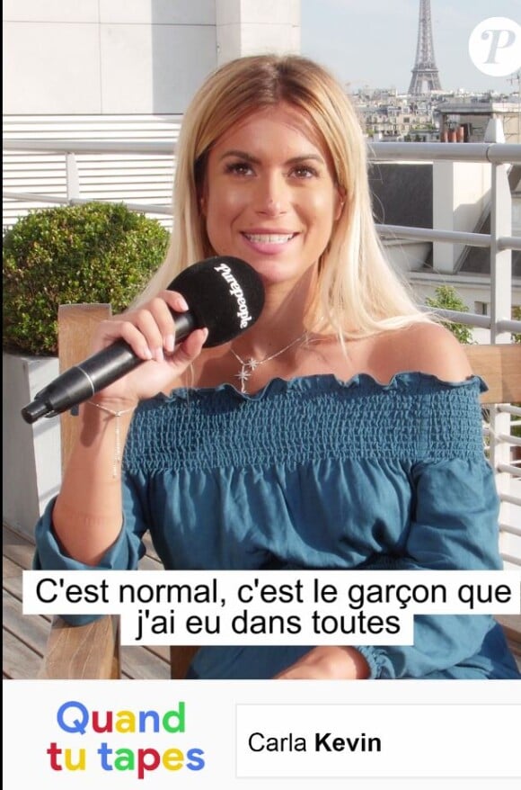 Carla Moreau des "Marseillais" en interview pour "Purepeople", septembre 2017