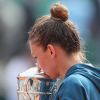 Simona Halep, gagnante des Internationaux de France de Tennis de Roland-Garros à Paris. Le 9 juin 2018 © Cyril Moreau / Bestimage