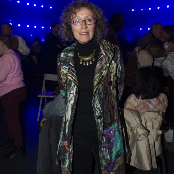 Exclusif - Mireille Dumas au concert de Michel Sardou pour la dernière date de son spectacle "La Dernière Danse" à la Seine Musicale à Boulogne-Billancourt le 12 avril 2018. © Pierre Perusseau/Bestimage