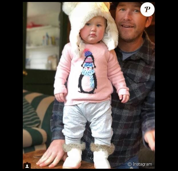 Bode Miller avec sa fille Emeline Grier Miller sur Instagram le 26 novembre 2017.