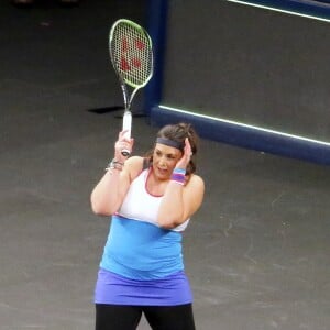 Le retour de Marion Bartoli lors du mini-tournoi d'exhibition Tie Break Tens au Madison Square Garden à New York City, New York, Etats-Unis, le 5 march, 2018. Marion Bartoli a été éliminée dès le premier tour par S.Williams (10-6). Elle rentrera en tournoi officiel à Monterrey où elle a obtenu une invitation. © Charles Guerin/Bestimage