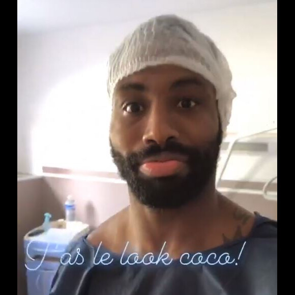 Fulgence Ouedraogo, l'amoureux d'Ariane Brodier, a été opéré après une blessure à l'épaule le 13 juin 2018.