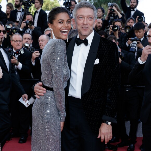 Vincent Cassel et sa fiancée Tina Kunakey - Montée des marches du film " Les Filles du Soleil " lors du 71ème Festival International du Film de Cannes. Le 12 mai 2018 © Borde-Jacovides-Moreau/Bestimage