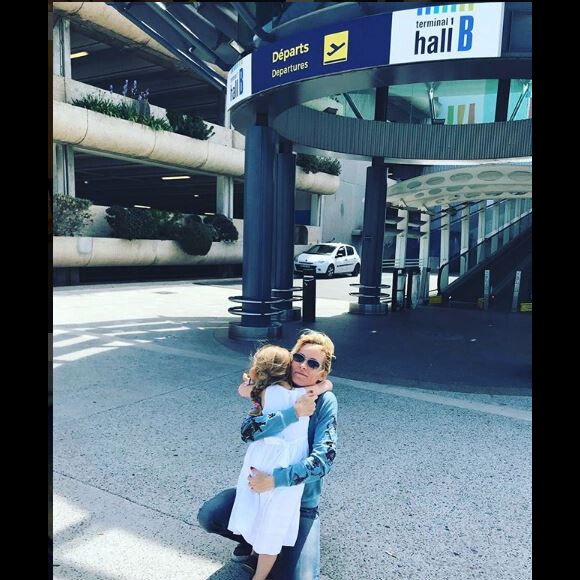 Rebecca Hampton et sa fille Eléa, Instagram, 22 avril 2018