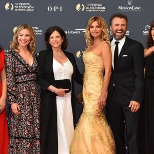 Maud Baecker,Charlotte Valandrey,Ingrid Chauvin,Alexandre Brasseur, Anne Caillon and Solène Hébert lors du photocall de la soirée d'ouverture du 58ème festival de Télévision de Monté-Carlo au Grimaldi Forum à Monaco le 15 juin 2018. © Bruno Bebert / Bestimage