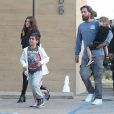 Exclusif - Scott Disick est allé déjeuner avec ses enfants Penelope, Mason, Reign et avec sa compagne Sofia Richie au restaurant Nobu à Malibu, le 6 juin 2018