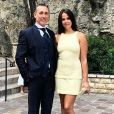Pauline Ducruet et son père, Daniel Ducruet, au mariage de ce dernier avec Kelly Marie Lancien à Monaco, le 9 juin 2018.
