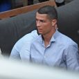 Cristiano Ronaldo et sa compagne Georgina Rodríguez vont dîner dans un restaurant de Malaga, Espagne, le 30 mai 2018.