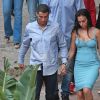 Cristiano Ronaldo et sa compagne Georgina Rodríguez vont dîner dans un restaurant de Malaga, Espagne, le 30 mai 2018.