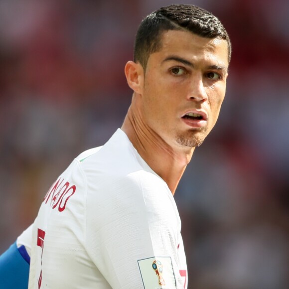 Cristiano Ronaldo lors du Match Portugal - Maroc lors de la Coupe du Monde de football 2018 à Moscou le 20 juin 2018.