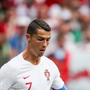 Cristiano Ronaldo lors du Match Portugal - Maroc lors de la Coupe du Monde de football 2018 à Moscou le 20 juin 2018.