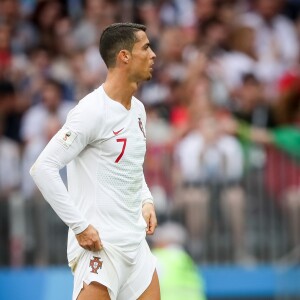 Cristiano Ronaldo lors du Match Portugal - Maroc lors de la Coupe du Monde de football 2018 à Moscou le 20 juin 2018.