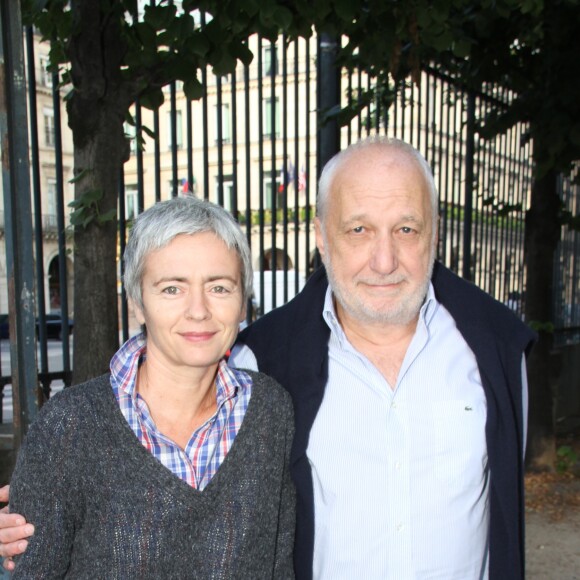 François Berléand et sa compagne Alexia Stresi - Soirée d'inauguration de la 35ème fête foraine des Tuileries au Jardin des Tuileries à Paris, le 22 juin 2018. © Coadic Guirec/Baldini/Bestimage