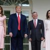 Le roi Abdallah de Jordanie et la reine Rania de Jordanie reçus par le président des Etats-Unis Donald Trump et sa femme Melania Trump à la Maison Blanche à Washington, le 25 juin 2018.