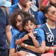 Famille N'Zonzi - Célébrités dans les tribunes lors du match de coupe du monde opposant la France au Danemark au stade Loujniki à Moscou, Russia, le 26 juin 2018. Le match s'est terminé par un match nul 0-0. © Cyril Moreau/Bestimage